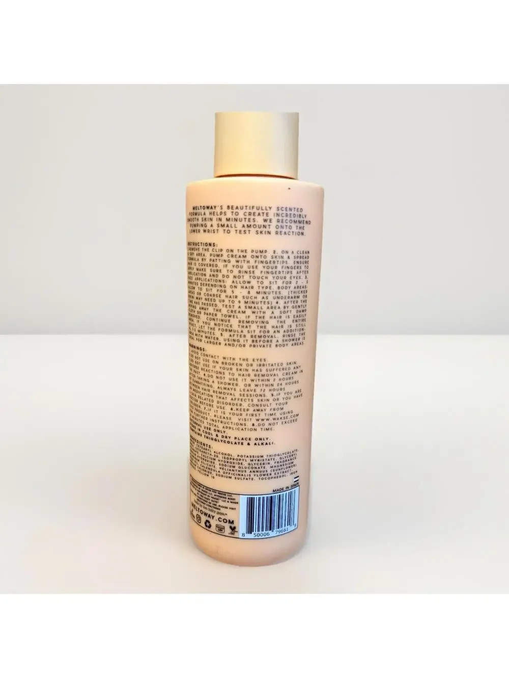 Meltoway Hair Dissolving Cream Mango Magic‎ Face & Body 6.7oz Wakse Hair Remover